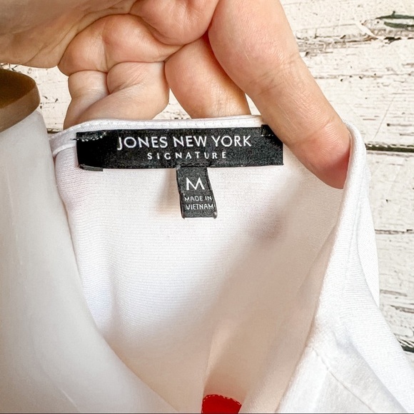 Jones NY Orange Sleeveless Gold Blouse - Picture 4 of 4